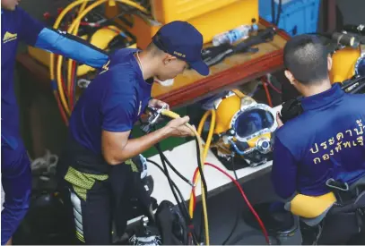  ?? Meng/GT
Photo: Cui ?? The rescue team is waiting for the return of ships that carry the bodies of three victims.