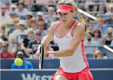  ?? CHARLES KRUPA/THE ASSOCIATED PRESS ?? There’s no date for Eugenie Bouchard’s return to playing after she suffered a concussion on the weekend.