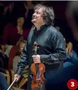  ?? ?? 3 1 La violinista bolognese Laura Marzadori è primo violino di spalla dell’Orchestra della Scala
2 Joshua Bell, ex enfant prodige
3 Sergej Krylov, altro
virtuoso