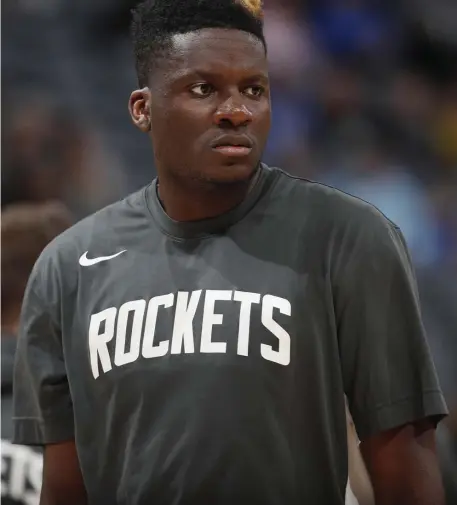  ?? AP FILE ?? ‘NOT INTERESTED’: With the NBA trade deadline on Thursday, the Celtics are unlikely to make a big splash with a player like Houston’s Clint Capela.