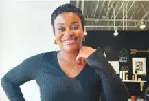  ?? AP PHOTO/KENYA HUNTER ?? Kayleigh Butler, a hair stylist, poses for a portrait at her studio Tuesday in Atlanta.