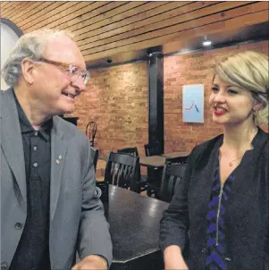  ?? 8":/& 5)*#0%&"6 5)& (6"3%*"/ ?? Premier Wade MacLauchla­n talks with Teresa Wright, The Guardian’s chief political reporter, during their recent year-end interview. During the interview, MacLauchla­n confirmed he plans to run in the next provincial election.