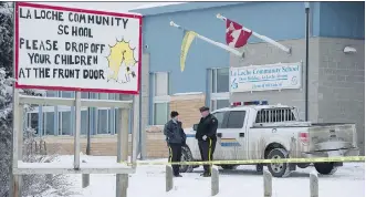  ?? JONATHAN HAYWARD/THE CANADIAN PRESS ?? La Loche Community School was the site of a deadly shooting.