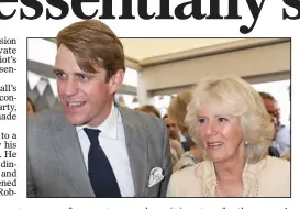  ??  ?? WELL-CONNECTED: Ben with his aunt Camilla, the Duchess of Cornwall