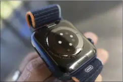  ??  ?? There are a whole bunch of new sensors on the underside of the Apple Watch Series 6.