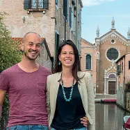  ?? Fondatori ?? Sebastian Fagarazzi e Valeria Duflon fondatori di Venezia Autentica