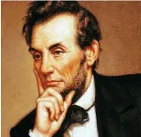  ??  ?? Theatre-lover: Abraham Lincoln