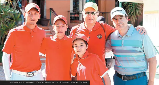  ??  ?? DANIEL GONZÁLEZ, LUIS PABLO LÓPEZ, MATEO OSCHMAL, JOSÉ LUIS LÓPEZ Y MAURIO OSCHMAL