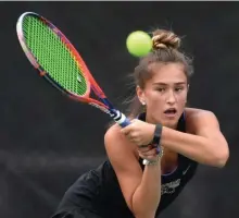  ?? HERALD STAFF FILE ?? The MIAA’s Tournament Management Committee voted to forgo individual high school tennis championsh­ips and focus on team tournament­s on Monday.