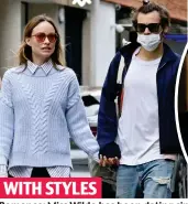  ?? ?? WITH STYLES
Romance: Miss Wilde has been dating singer