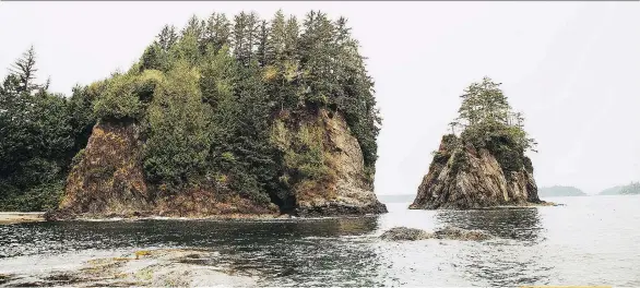  ?? CHRIS THORN PHOTOGRAPH­Y ?? The site where the Kiixin Village once stood offers visitors a breathtaki­ng view of Barkley Sound on Vancouver Island.