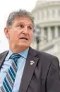  ?? J. SCOTT APPLEWHITE/AP ?? Sen. Joe Manchin seeks votes on a package he negotiated.