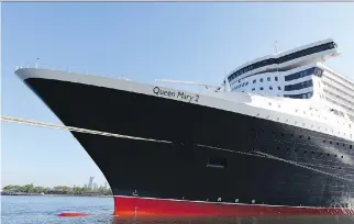  ??  ?? Cunard’s Queen Mary 2 is the only ship to offer regular, scheduled transatlan­tic crossings between North America and Europe, and is designed to maintain her schedule during all weather conditions.