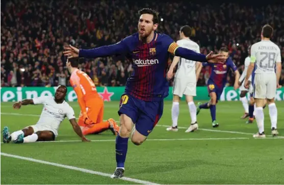  ?? FOTO: ALBERT GEA / REUTERS / NTB SCANPIX ?? Lionel Messi scoret i Champions League-kamp mot Chelsea. En sjanse for ham er noe annet enn en sjanse for en spiss i eliteserie­n i Norge.