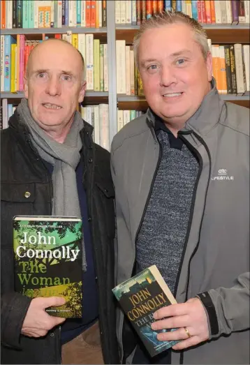  ??  ?? John Murphy and Alan Duffy at the relaunch of Roe River Books on Park Street.