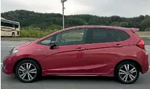  ?? ROB MAETZIG/STUFF ?? Stuff had the opportunit­y to go for a drive in this Honda Fit (Jazz in NZ) hybrid. It was fun.