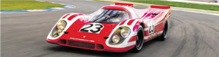  ?? BILD: SN/PORSCHE MUSEUM ?? Der Porsche 917 brachte der Zuffenhaus­ener Sportwagen­marke 1970 den ersten Gesamtsieg bei den 24 Stunden von Le Mans.