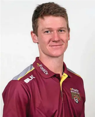  ?? PHOTO: JONO SEARLE ?? YOUNG BULL: Toowoomba cricketer Brendan Doggett is part of the Queensland Bulls squad for the national One-Day Cup. CRICKET: