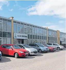  ?? Picture: Mhairi Edwards. ?? I&H Brown’s headquarte­rs on Dunkeld Road, Perth.