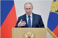  ?? — AP ?? Vladimir Putin said Russia would not boycott the event.