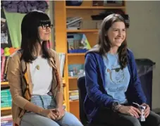  ??  ?? Victoria Justice ( left) of “Victorious” and Eden Sher of “The Middle” play nerdy teens leading a revolt in “The Outcasts.”
| SWEN GROUP