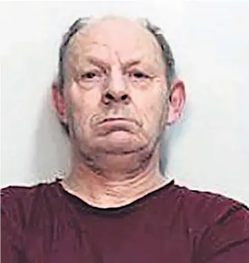  ?? ?? COURT: Charles Donnelly, 70, watched his sentencing hearing on videolink from prison.