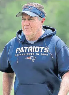  ?? NANcy lANE / HErAld stAff filE ?? NOT PLEASED: Even coach Bill Belichick has something to prove this season after watching his team struggle to a 7-9 mark in 2020.