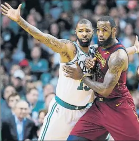  ?? FOTO: AP ?? Marcus Morris destacó en su marcaje a LeBron James pero también en ataque