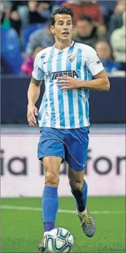  ??  ?? Luis Hernández, durante un partido con el Málaga.