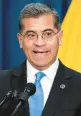  ?? JACQUELYN MARTIN/AP ?? HHS Secretary Xavier Becerra: “When you have a good product, people will buy it.”