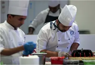  ?? Photo by Ryan Lim ?? Participan­ts of the La Cuisine competitio­ns during ninth edition of SIAL Middle East held at Abu Dhabi National Exhibition Centre. —