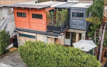  ?? PHOTOS BY PREVIEW FIRST ?? This 1,600-square-foot Dana Point container house in the Lantern District is selling for $1.78million.