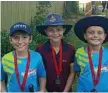  ?? Photo: Contribute­d ?? Red Ball Tennis winners (from left) Will Commerford, Charlie Fanning and Daniel Biets.