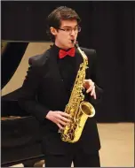  ?? SUBMITTED PHOTO ?? Medicine Hat born and raised saxophone player Brendan Catalano will be playing New York's Carnegie Hall on Canada Day thanks to winning first prize in the American Protégé Internatio­nal Woodwind and Brass Competitio­n.