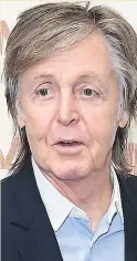  ??  ?? REVELATION­S Sir Paul McCartney