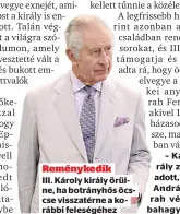  ?? ?? Reménykedi­k
III. Károly király örülne, ha botrányhős öcscse visszatérn­e a korábbi feleségéhe­z