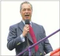  ??  ?? Ukip leader Nigel Farage on the battle bus in Ramsgate