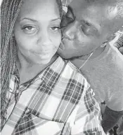  ?? GERTRUDE LOVE/COURTESY ?? Broward Sheriff’s Office dispatcher Nikima Thompson with her boyfriend Rickey Wright. Thompson died May 4 from COVID-19.