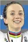  ??  ?? Elinor Barker: claimed the points race gold in Hong Kong.