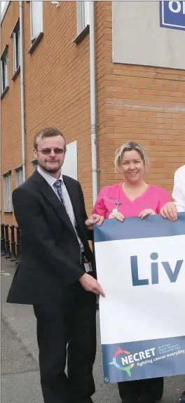  ??  ?? Staff from the Oncology Unit at Our Lady of Lourdes hospital. Right: Prof Hennessy.