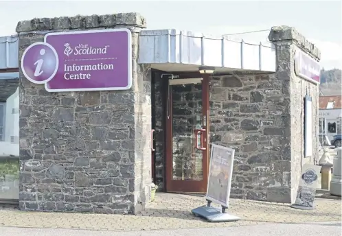  ?? ?? The Tourist Informatio­n Centre in Kirkcudbri­ght, one of 25 to be axed across Scotland