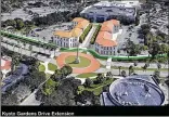  ??  ?? Kyoto Gardens Drive could be extended to The Gardens Mall, a traffic circle added with housing framing the road, said Kim DeLaney of the Treasure Coast Regional Planning Council.