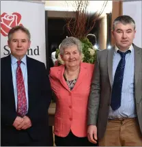  ??  ?? Ivan, Betty and Niall Groves enjoying the atmosphere at the 56th Lee Strand Social on Saturday night.