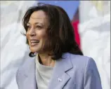  ?? ?? Alejandro Granadillo/Associated Press
Vice President Kamala Harris will visit Philadelph­ia on Monday. She made a stop in Pittsburgh in February.