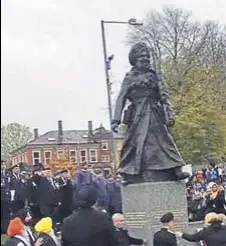  ?? FACEBOOK ?? The 10ft bronze statue was unveiled to commemorat­e the 100th anniversar­y of the end of World War 1.