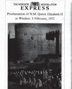  ?? ?? A special report on the Queen’s proclamati­on ceremony in the Express.