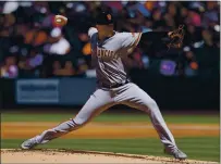  ?? JUSTIN EDMONDS — GETTY IMAGES ?? Giants starting pitcher Logan Webb didn’t make it out of the fourth Wednesday against the Rockies and is likely headed to the bullpen.