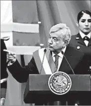  ?? GETTY ?? President Andres Manuel Lopez Obrador says he will work with the U.S. and Canada to develop Central America and southern Mexico, so people won’t have to emigrate.