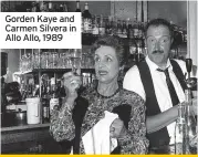  ?? ?? Gorden Kaye and Carmen Silvera in Allo Allo, 1989