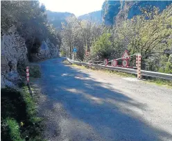  ?? ?? La carretera del cañón de Añisclo (HU-631) se ha abierto a la circulació­n en sentido ascendente.